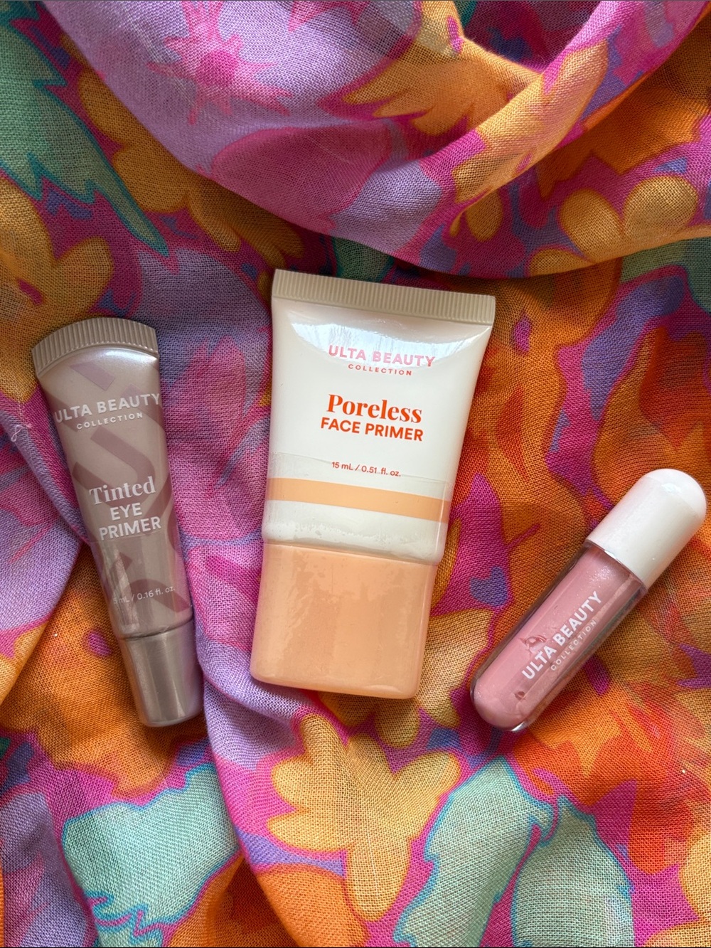 Ulta Beauty Poreless Face Primer & Tinted Eye Primer & Lip Gloss - set of 3